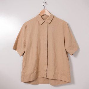 COS Button up boxy blouse